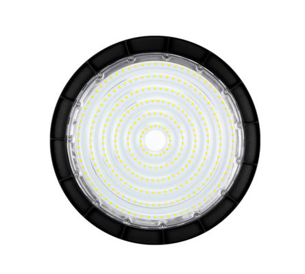 200W 26000Lm UFO LED High Bay Light Warehouse Black Aluminum 6500K 150w